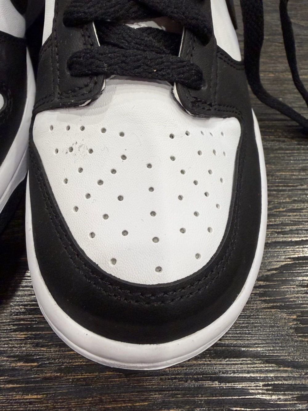 Men's Nike Dunk Low Retro "Panda" White/Black-White size 5.5Y - Picture 6 of 10